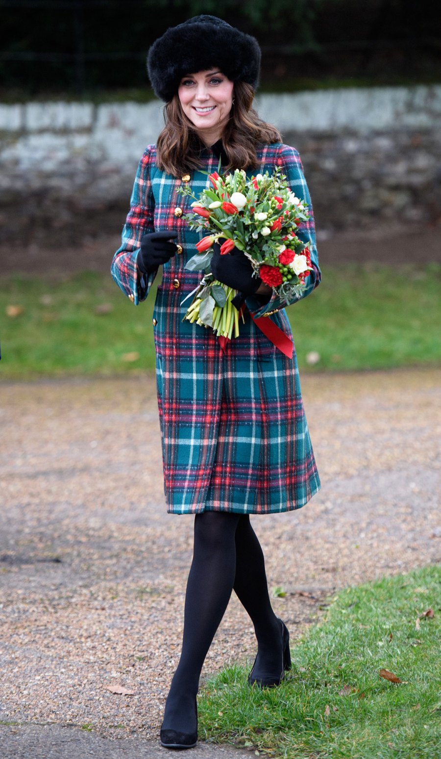 Kate Middleton in Plaid Coats