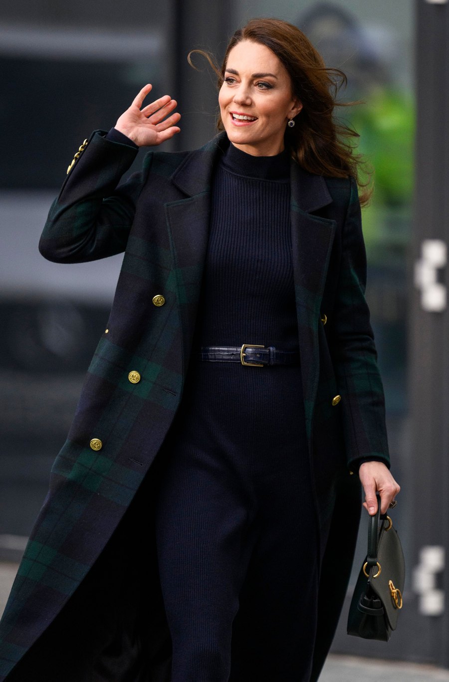 Kate Middleton in Plaid Coats