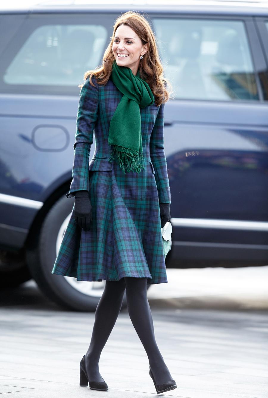 Kate Middleton in Plaid Coats