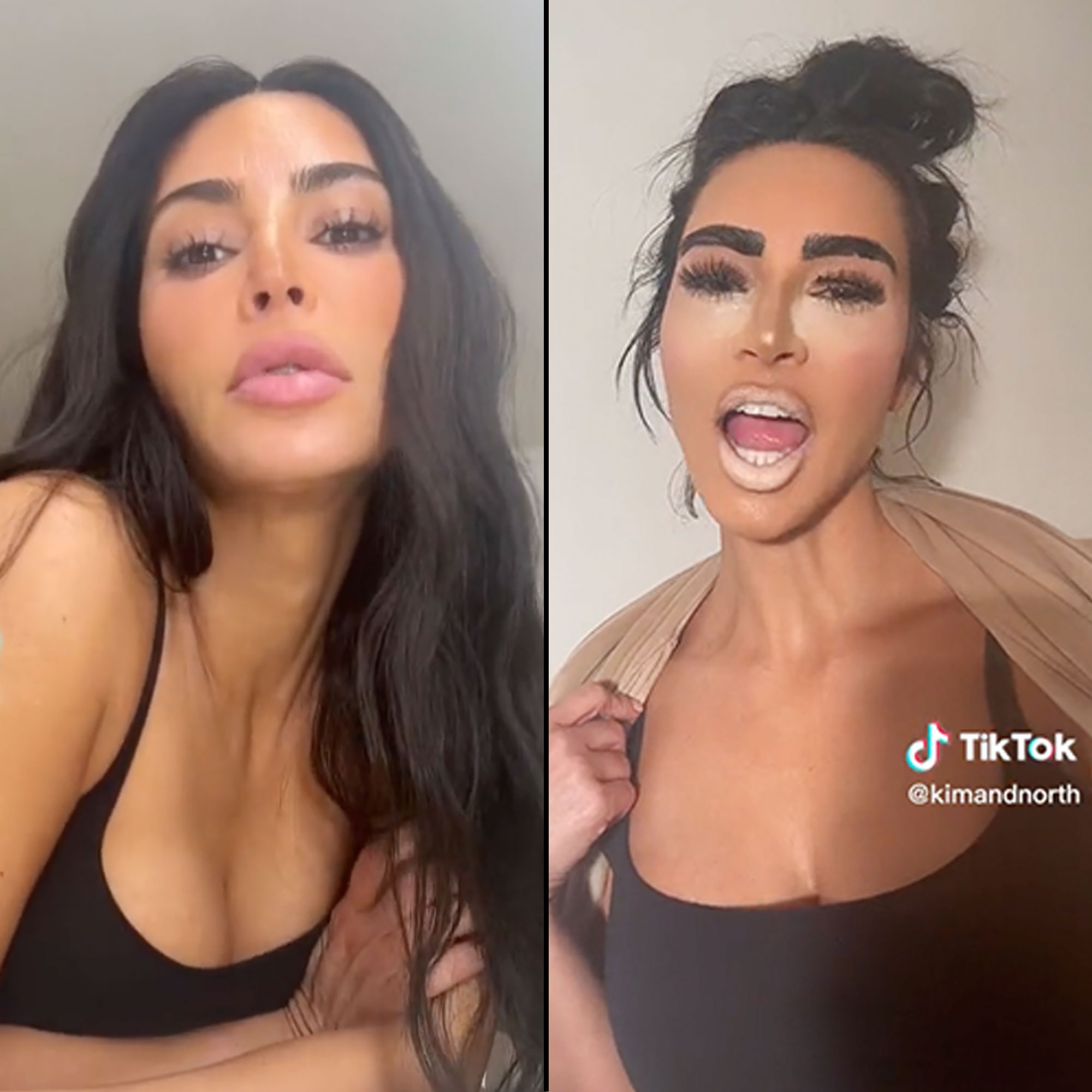 Kim Kardashian Nails 'British Chav' Makeup Trend: Watch