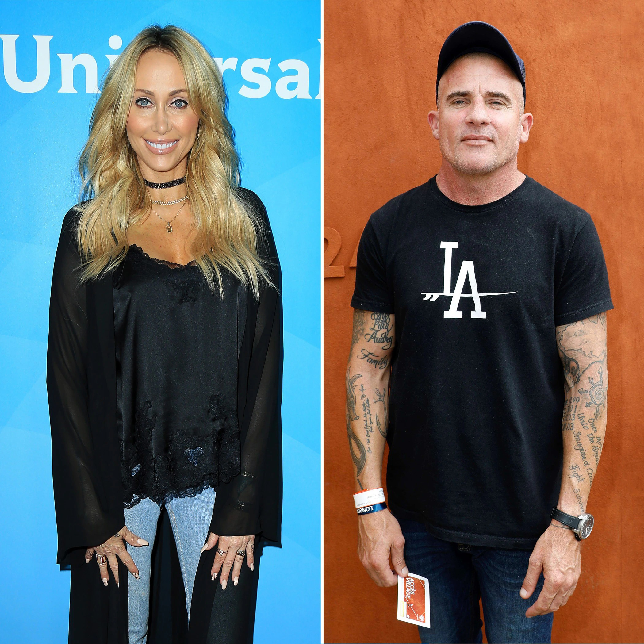 Tish Cyrus Dominic Purcell s Relationship Timeline Us Weekly