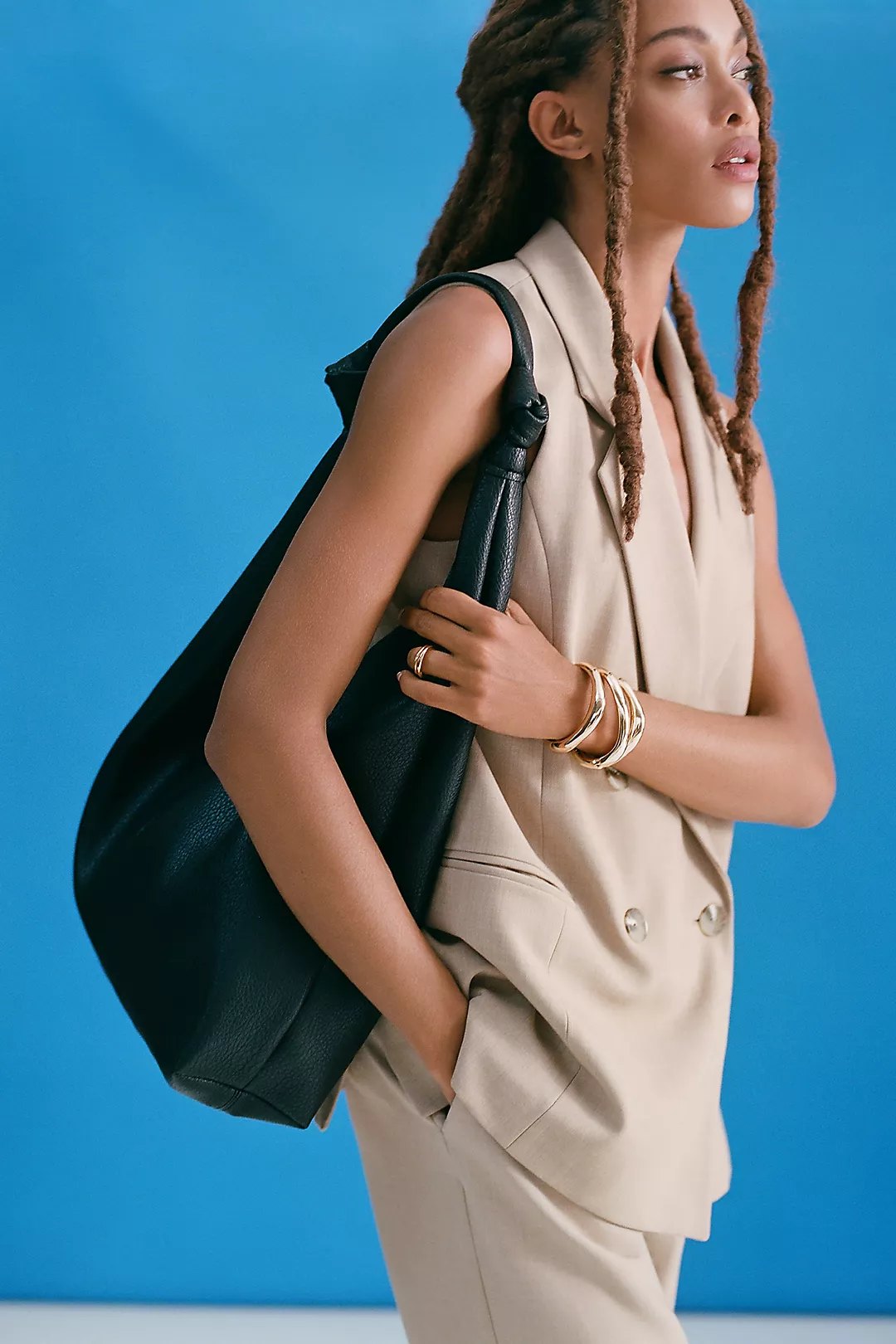 Women's Bag Designer Belt Bags Stone Pattern Chain PU Leather