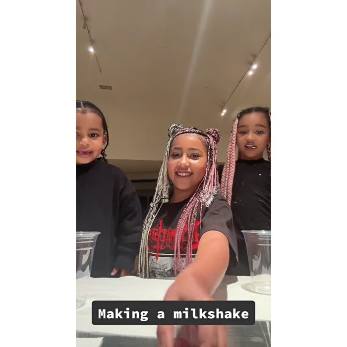 North West Teaches Siblings to Make Milkshakes in TikTok Video | Us Weekly
