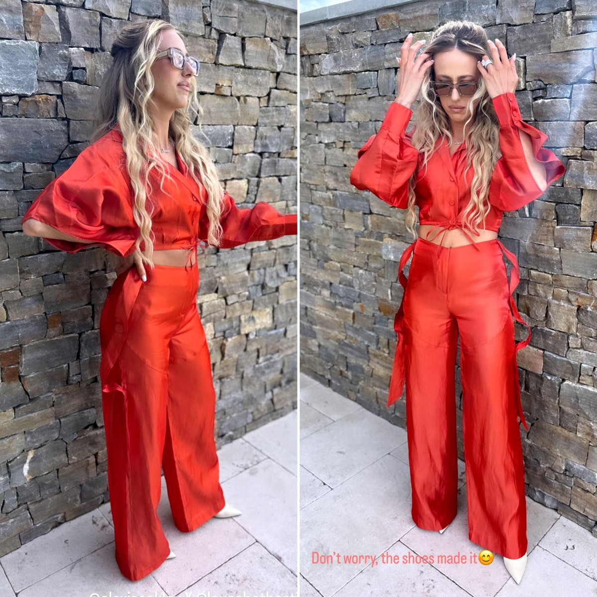 Patrick Mahomes Wife Brittany Does Chiefs-Red Loungewear at Super