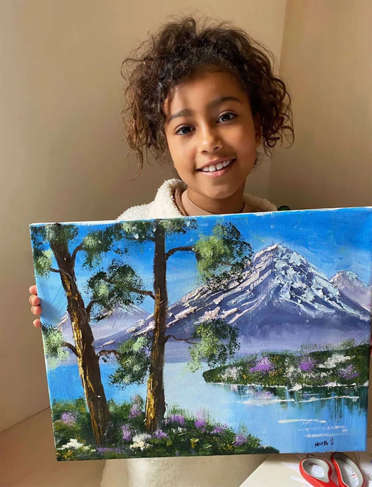North West’s Paintings, Drawings and More Photos of Her Artwork