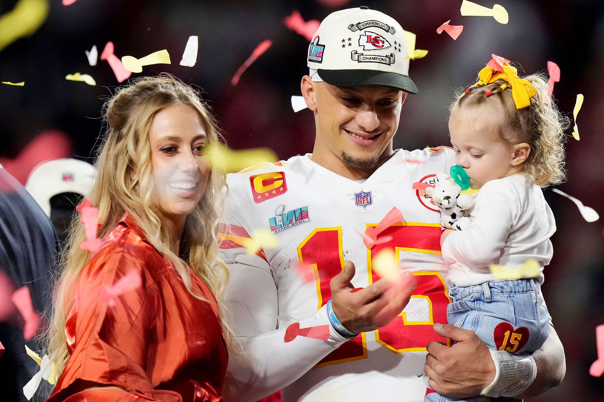 Super Bowl 2023 Patrick Mahomes, Wife Brittany Celebrate