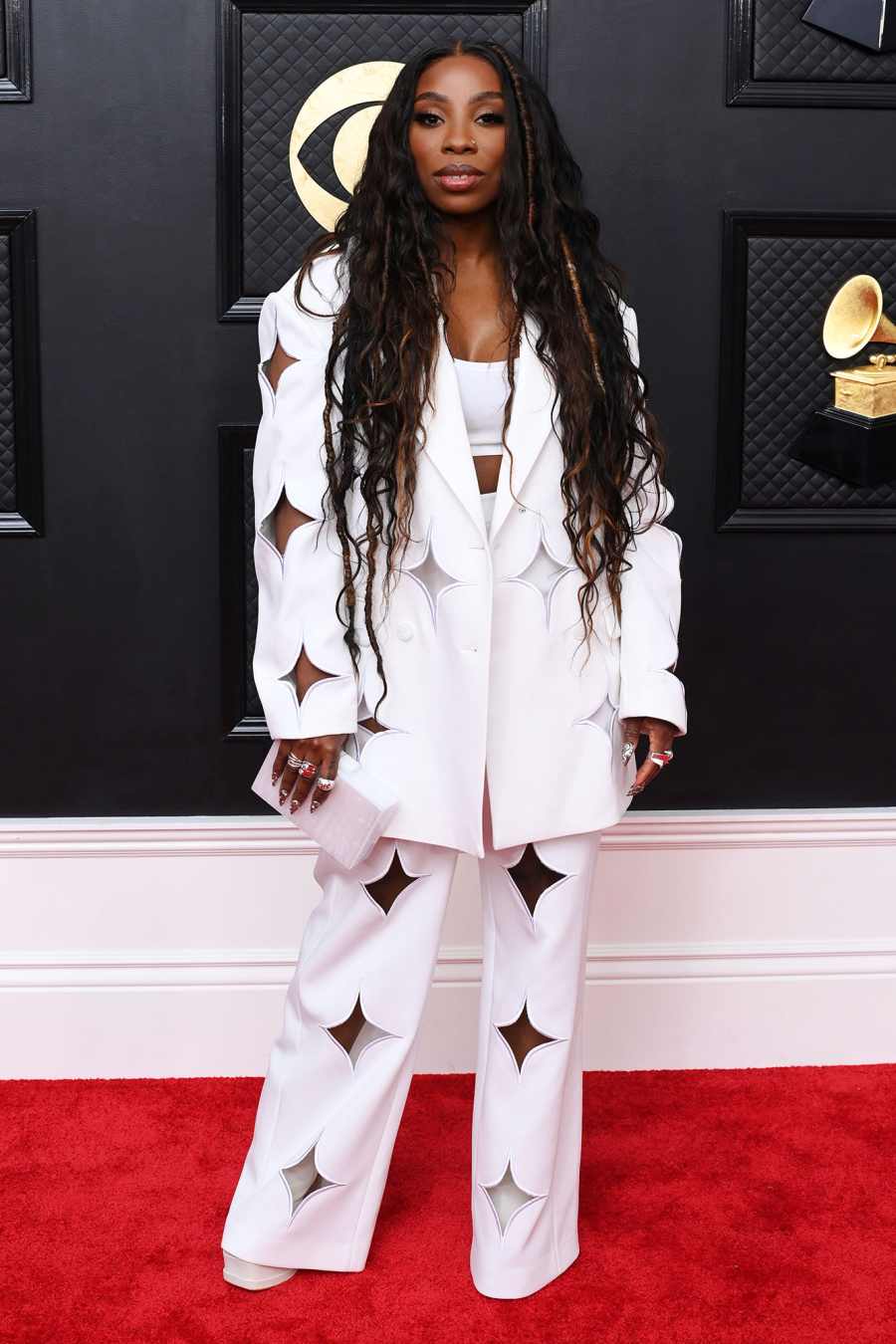 Jessy Wilson Red Carpet Arrive Arrival Grammys 2023