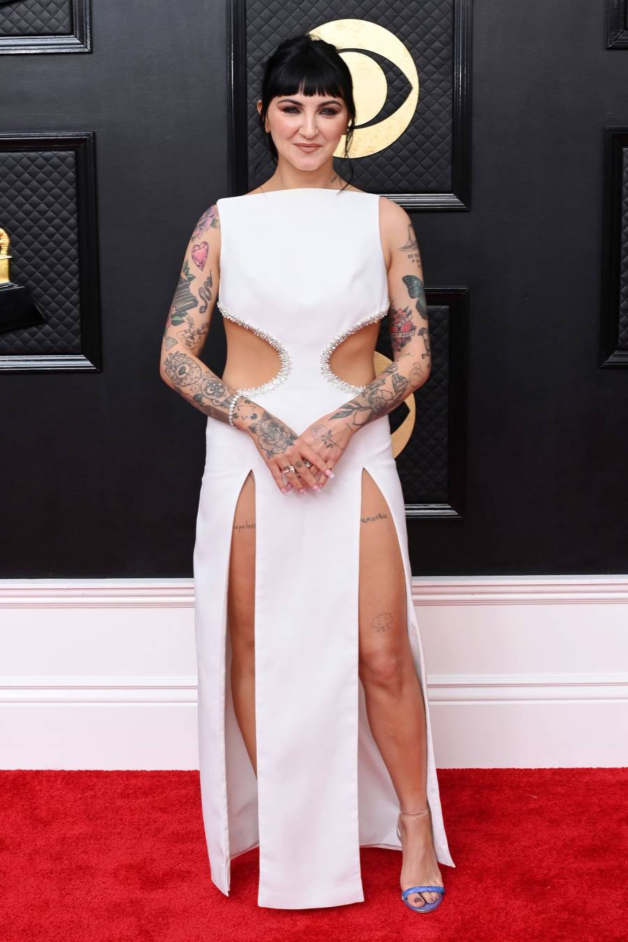 Julia Michaels Red Carpet Arrive Arrival Grammys 2023