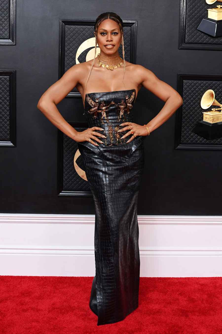 Laverne Cox Red Carpet Arrive Arrival Grammys 2023