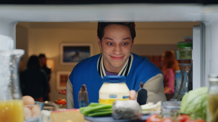 Pete Davidson Eats a Jon Hamm and Brie Larson Sandwich In Hellmann's Super Bowl Commercial