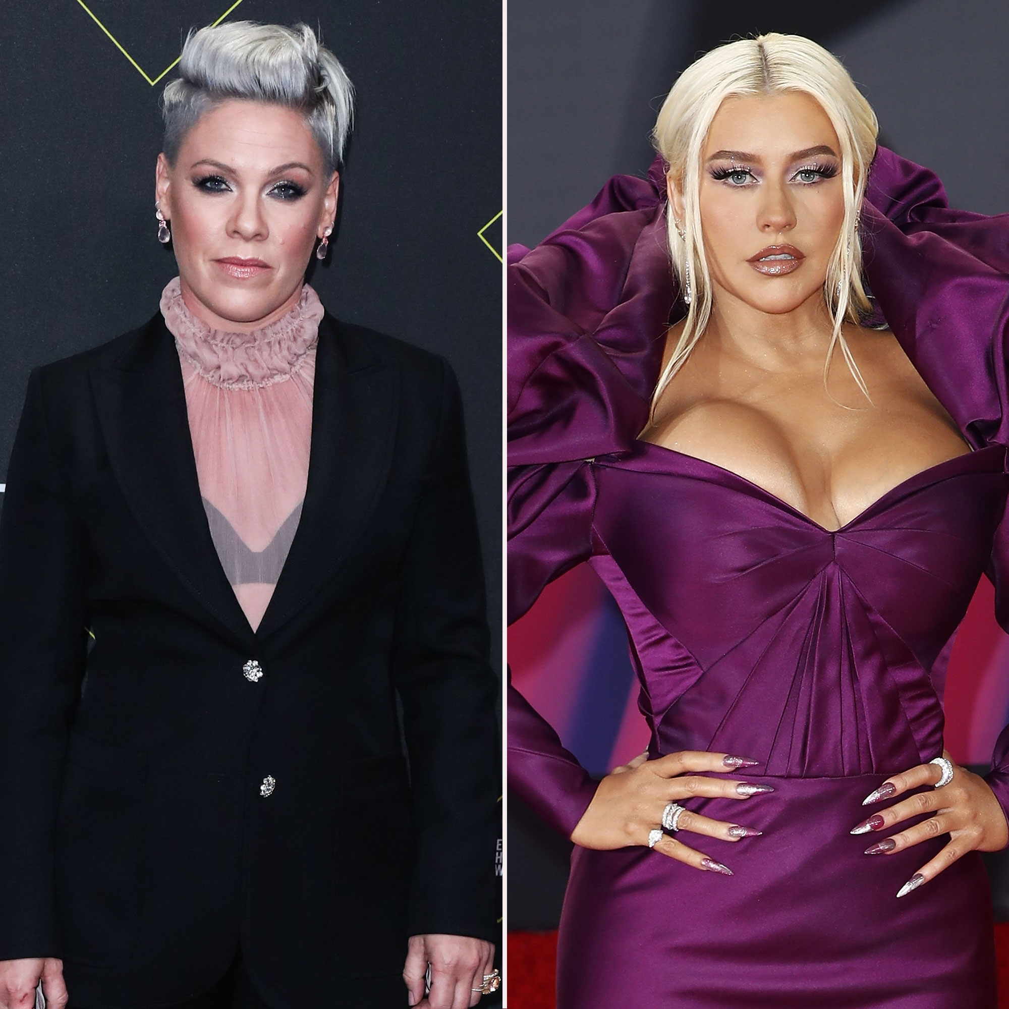 Pink, Christina Aguilera’s Friendship Ups and Downs Over the Years