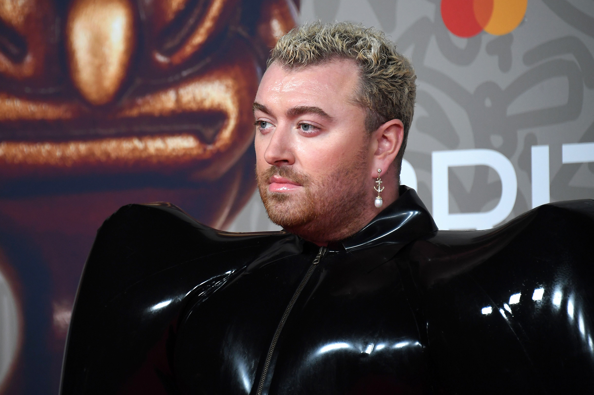 Look of the Week: Sam Smith's inflatable latex jumpsuit at the Brit Awards