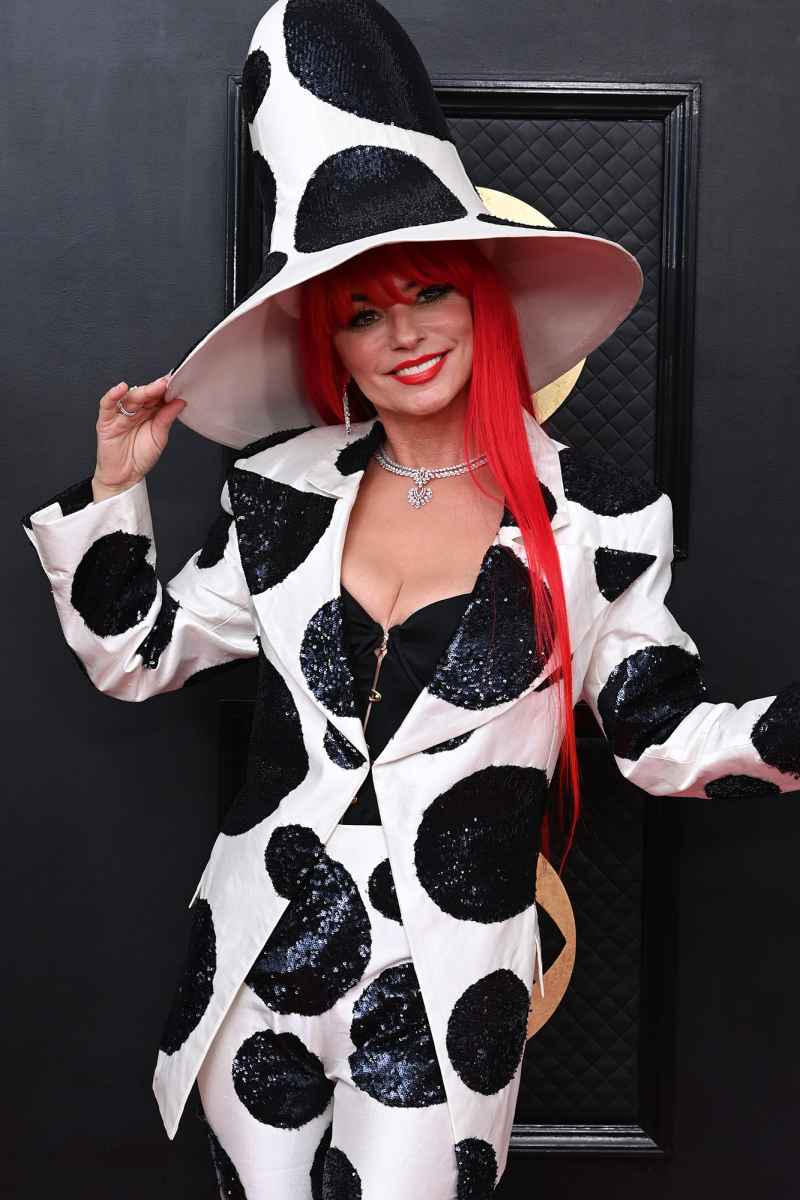 Shania Twain Looks Fierce in Polka Dots at the 2023 Grammys