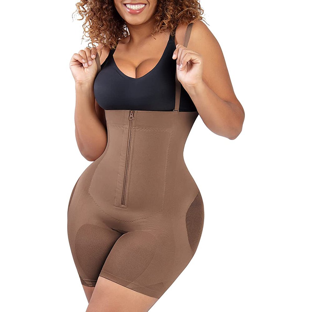 Fashion Mesh s Bodysuit Women Shapewear Seamless Padded Full Body Shaper  Slim Waist Tummy Control Flat Belly Smooth Underwear @ Best Price Online