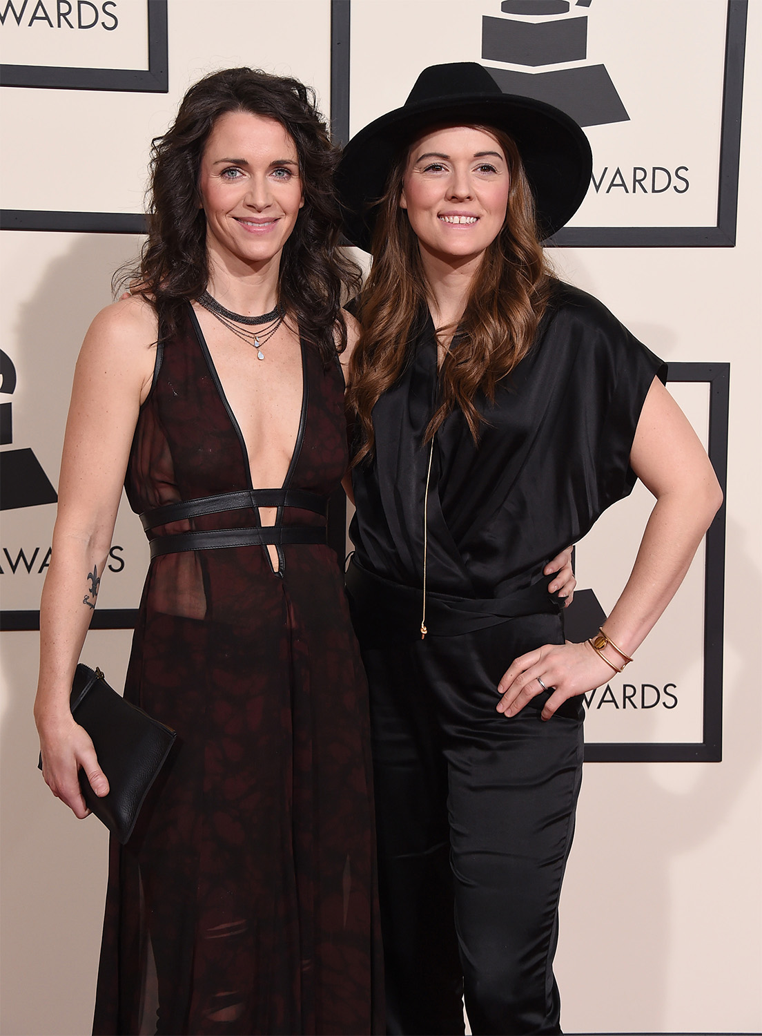 Brandi Carlile Holds Hands With Wife Catherine Shepherd at the Grammys