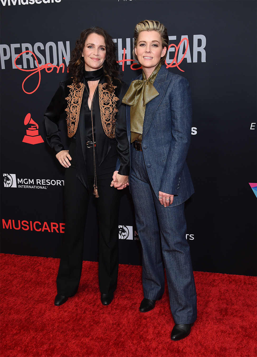 Brandi Carlile Holds Hands With Wife Catherine Shepherd at the Grammys