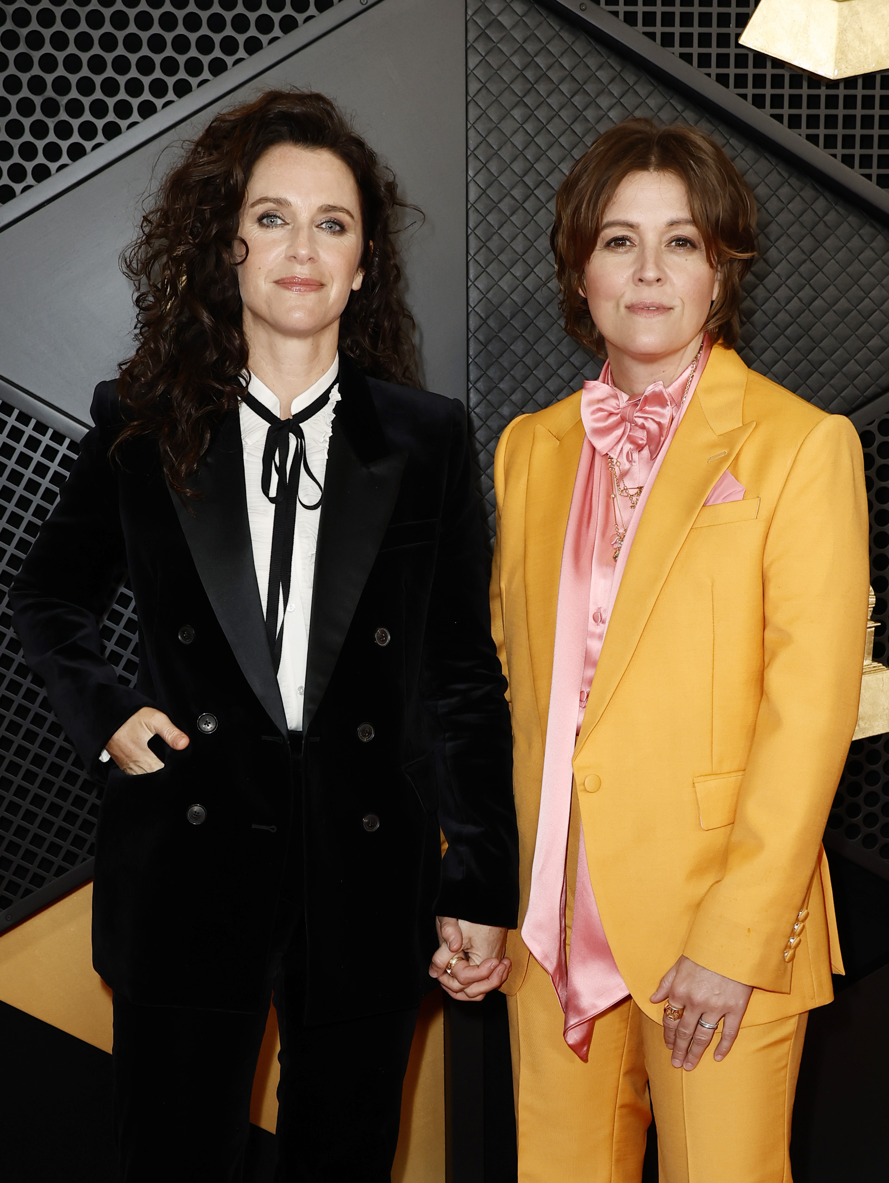 Brandi Carlile Holds Hands With Wife Catherine Shepherd at the Grammys