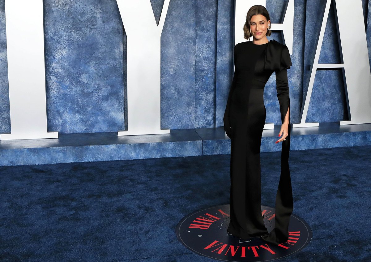 Hailey Bieber Attends Vanity Fair Oscar Party Amid Selena Drama