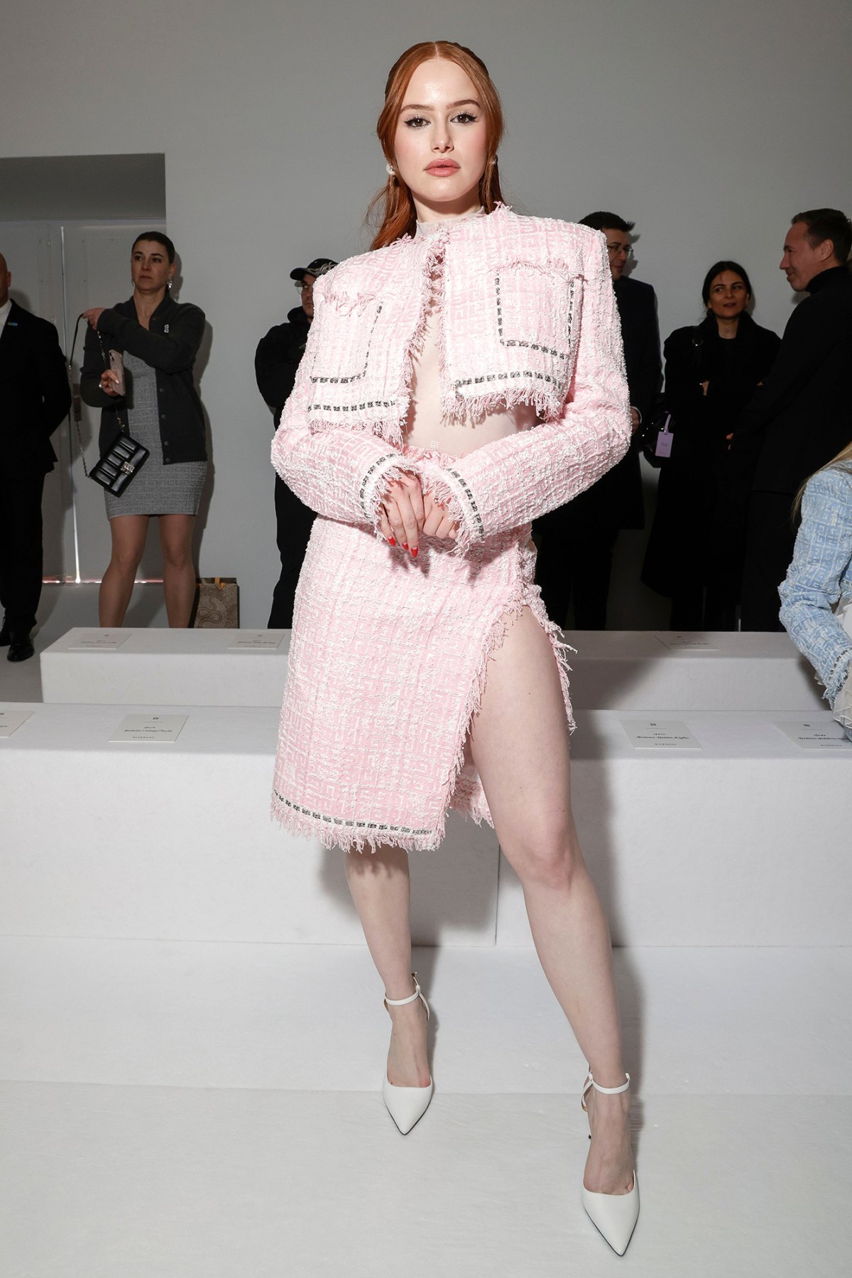 Venus Williams Looks Edgy in Leather Minidress & Louis Vuitton