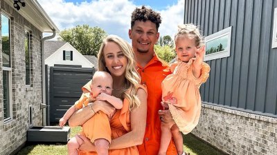 Family photo of Patrick Mahomes and wife Brittany Matthews