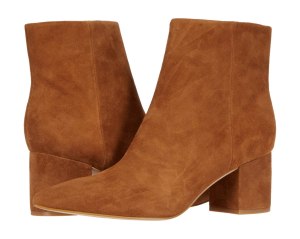 brown suede booties