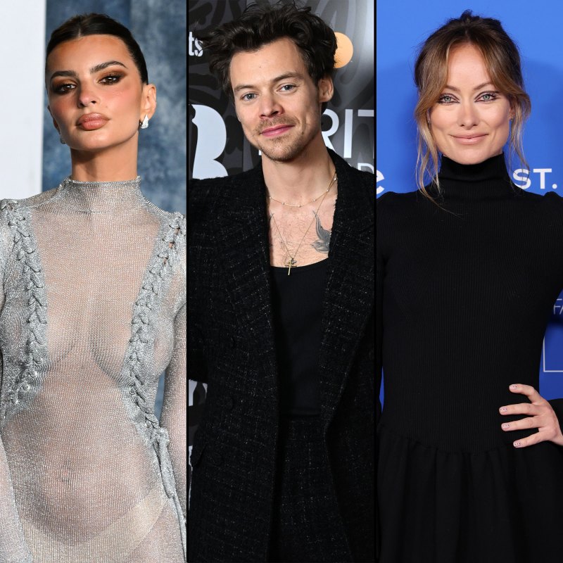 Harry Styles and Olivia Wilde Wear Matching Outfits in Distressed