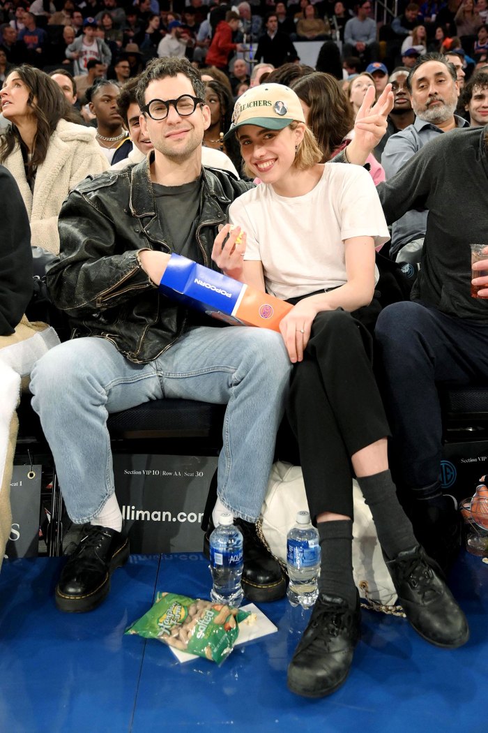 Jack Antonoff e Margaret Qualley Taylor Swift saem para a noite