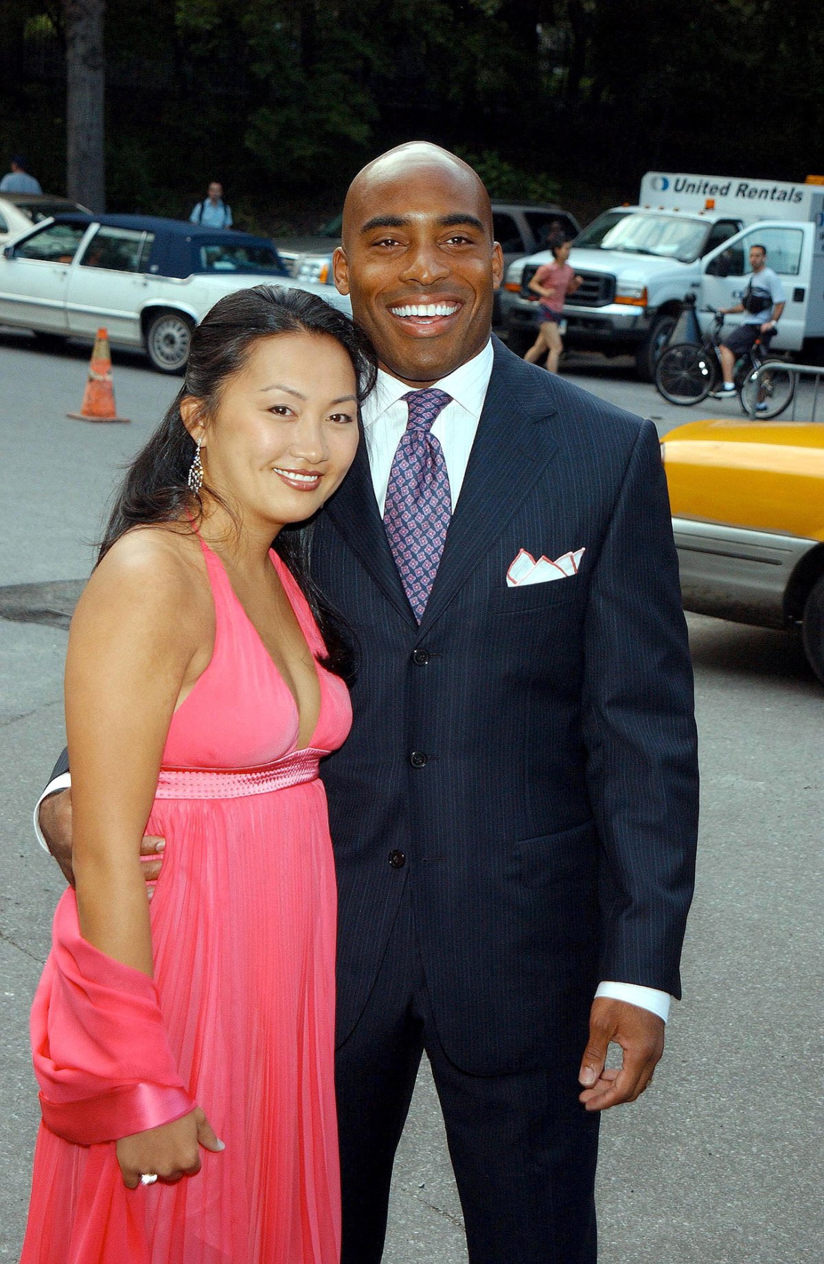 Tiki Barber and wife Ginny Cha arrives to the Metropolitan Museum