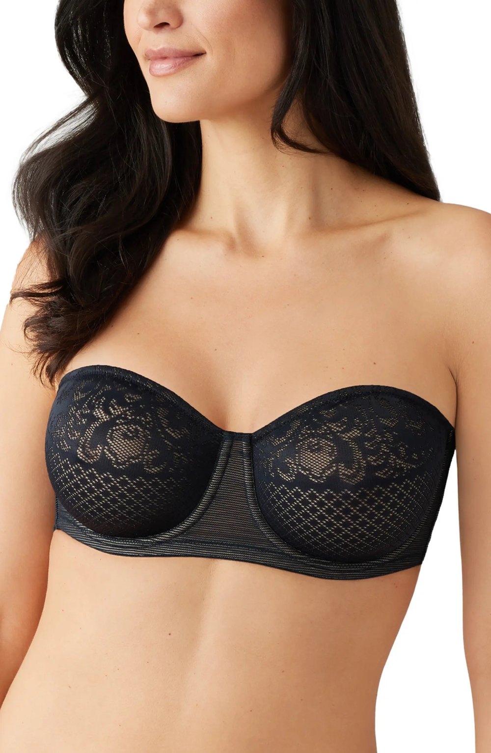 SHAPERMINT Convertible Strapless Bras for Women - Strapless Bandeau Bra,  Strapless Top, Bandeau Top, Wireless Bra, Bandeau Bra with Support, Womens  Strapless Bra, Black Strapless Bra, Small at  Women's Clothing store