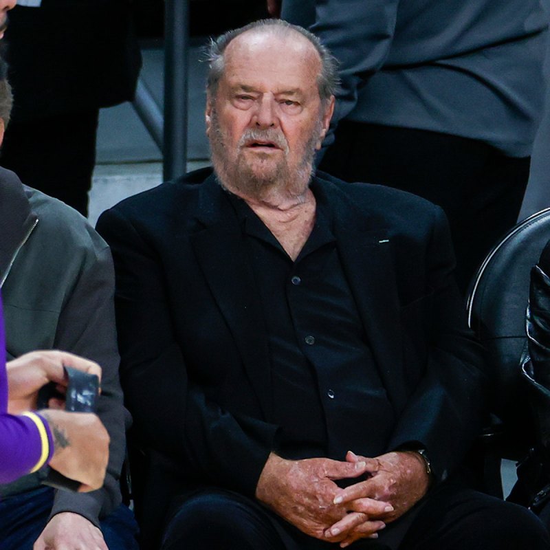 Jack Nicholson Makes Rare Public Appearance at NBA Game Photos