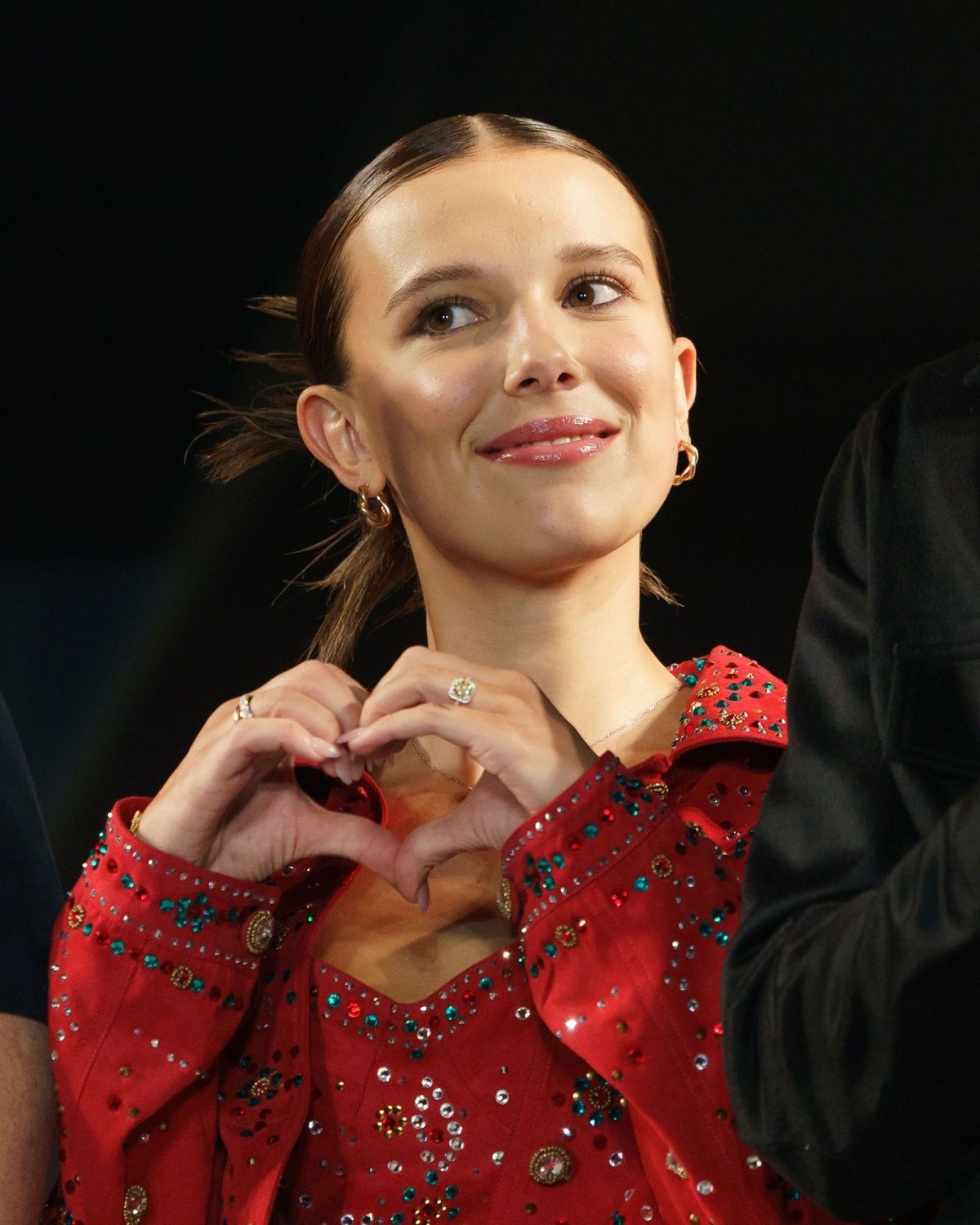 Millie Bobby Brown pairs sweats with studded Birkenstocks