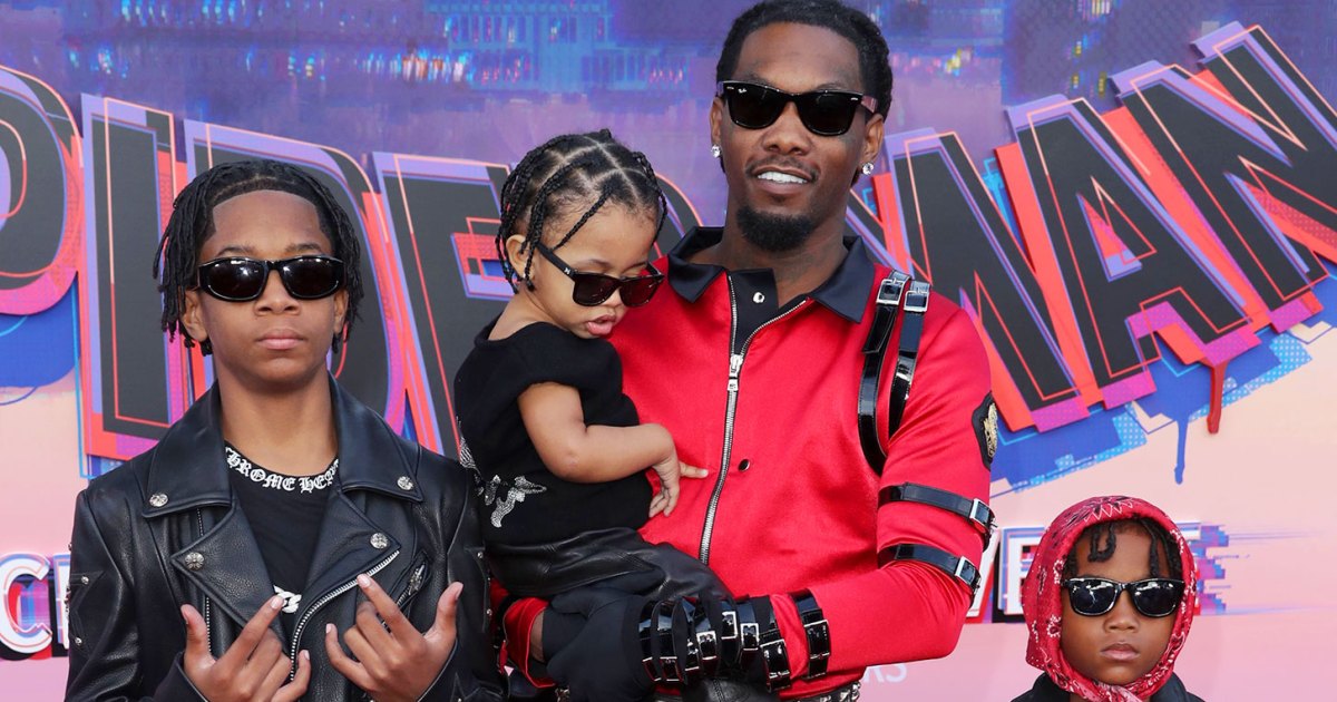 Offset Brings All 3 Sons to 'Spider-Man: Across the Spider-Verse