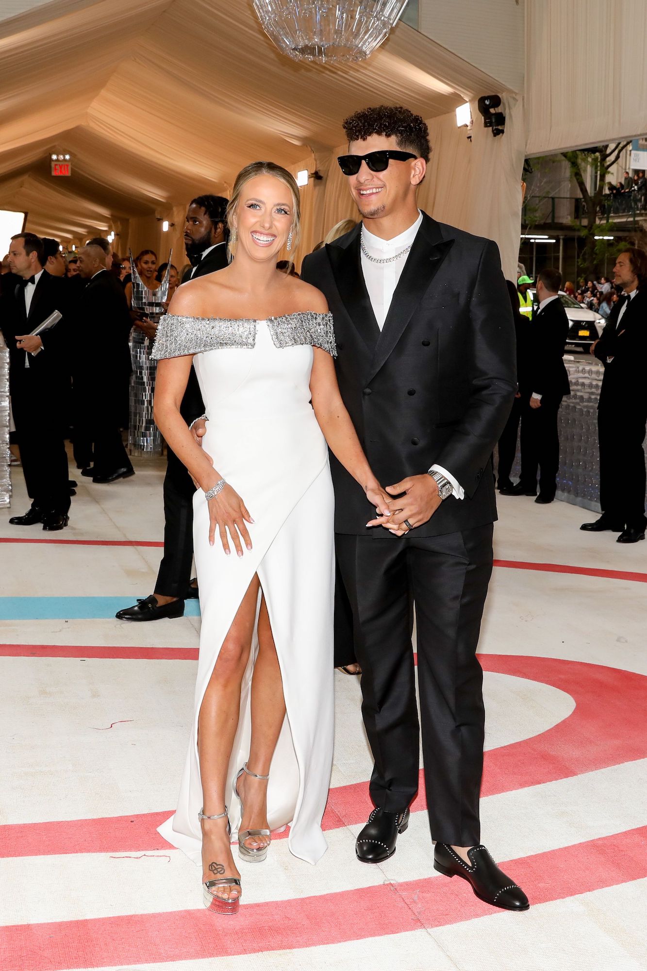 Patrick Mahomes and Wife Brittany Look Stylish on ESPY Awards Red Carpet --  See the Pics!