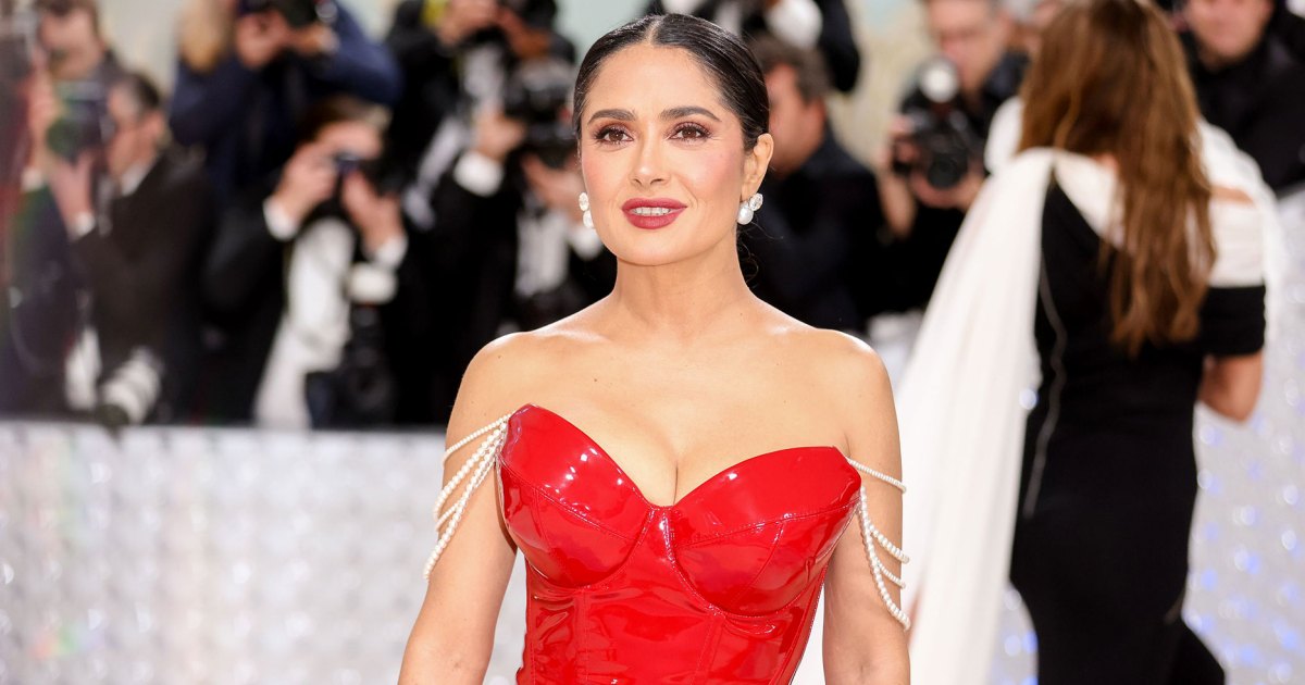 Salma Hayek makes an impact at the Met Gala 2023 in a sexy red