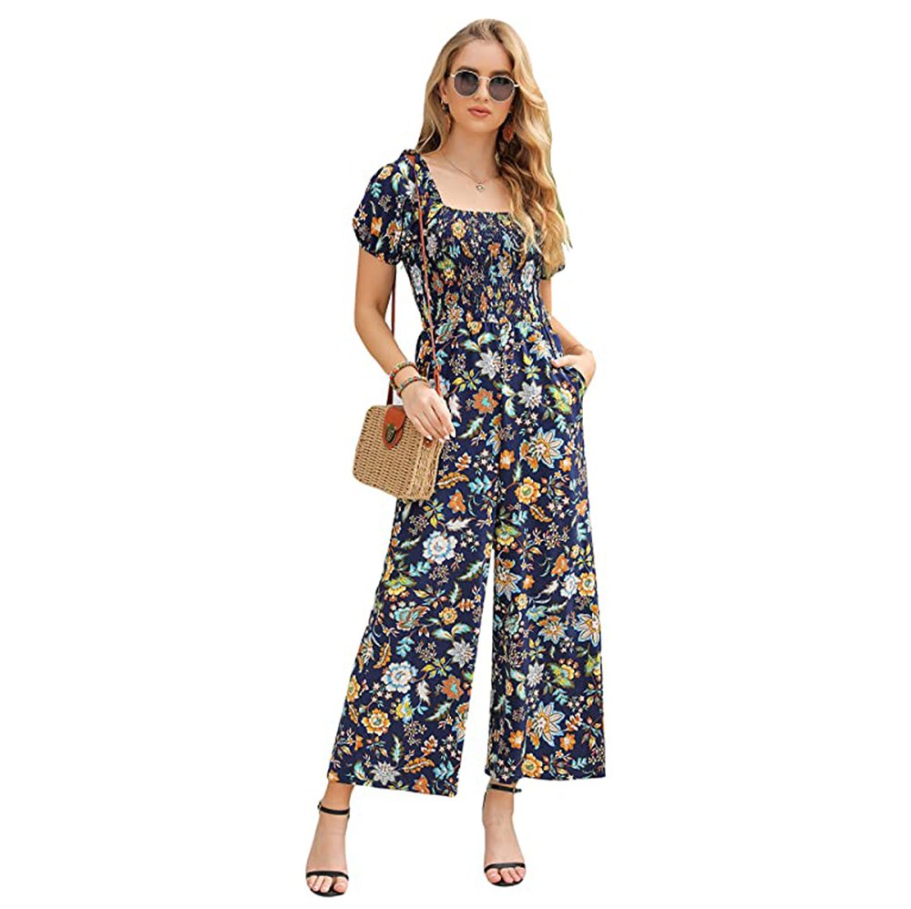 Dropship Fashionable Women's Summer Clothes New Jumpsuit Casual Floral  Slimming Tassel Suspenders Jumpsuit to Sell Online at a Lower Price