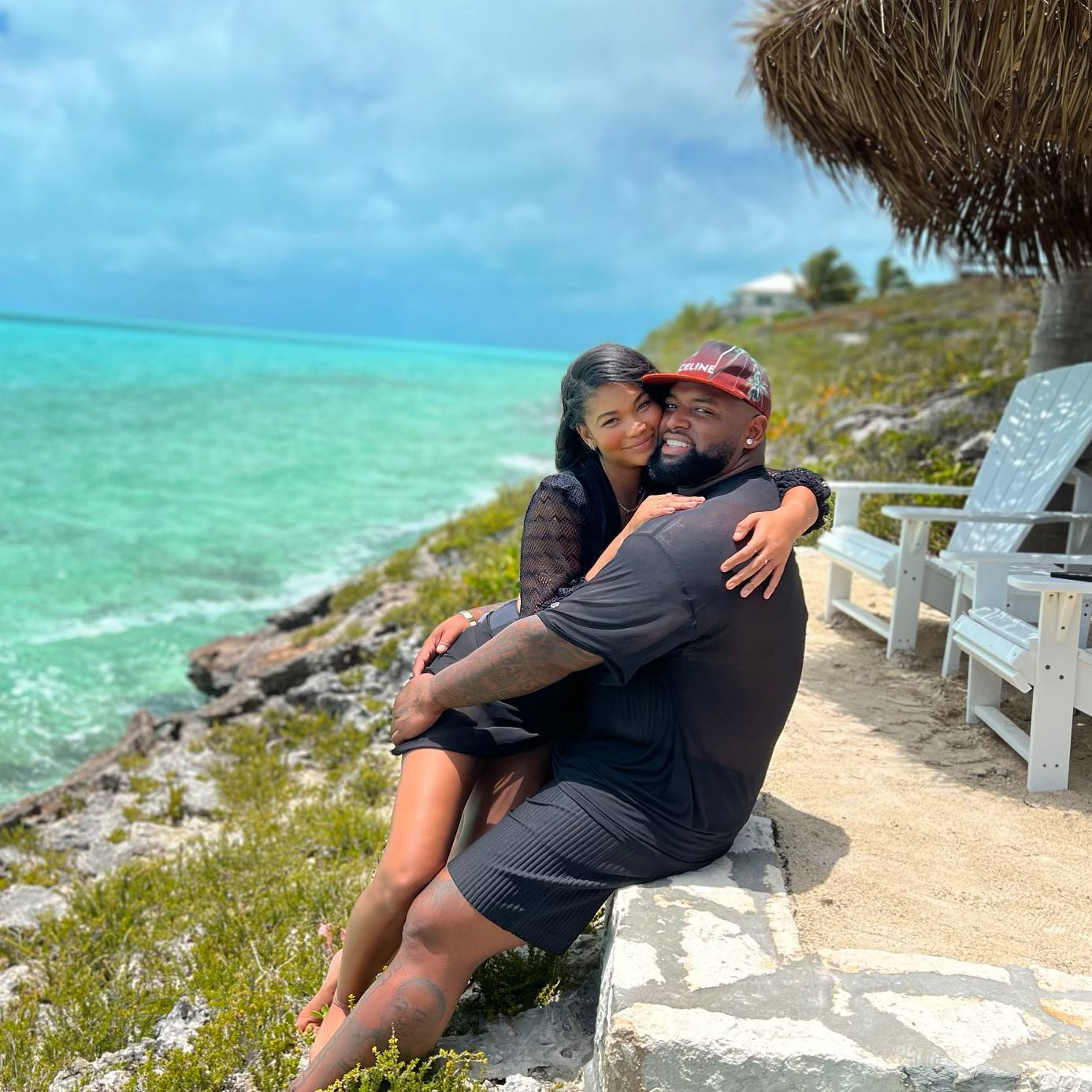 Chanel Iman and Davon Godchaux get engaged in Italy