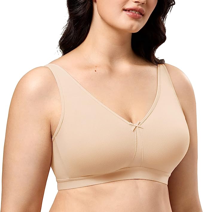 AISILIN Women's Lace Front Fastening Bra Plunge Plus Size Sexy