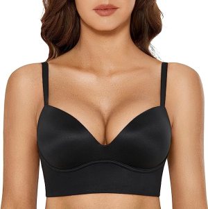 DOBREVA Women's Push Up Wireless Bra