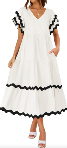 Zesica Tiered Midi Dress