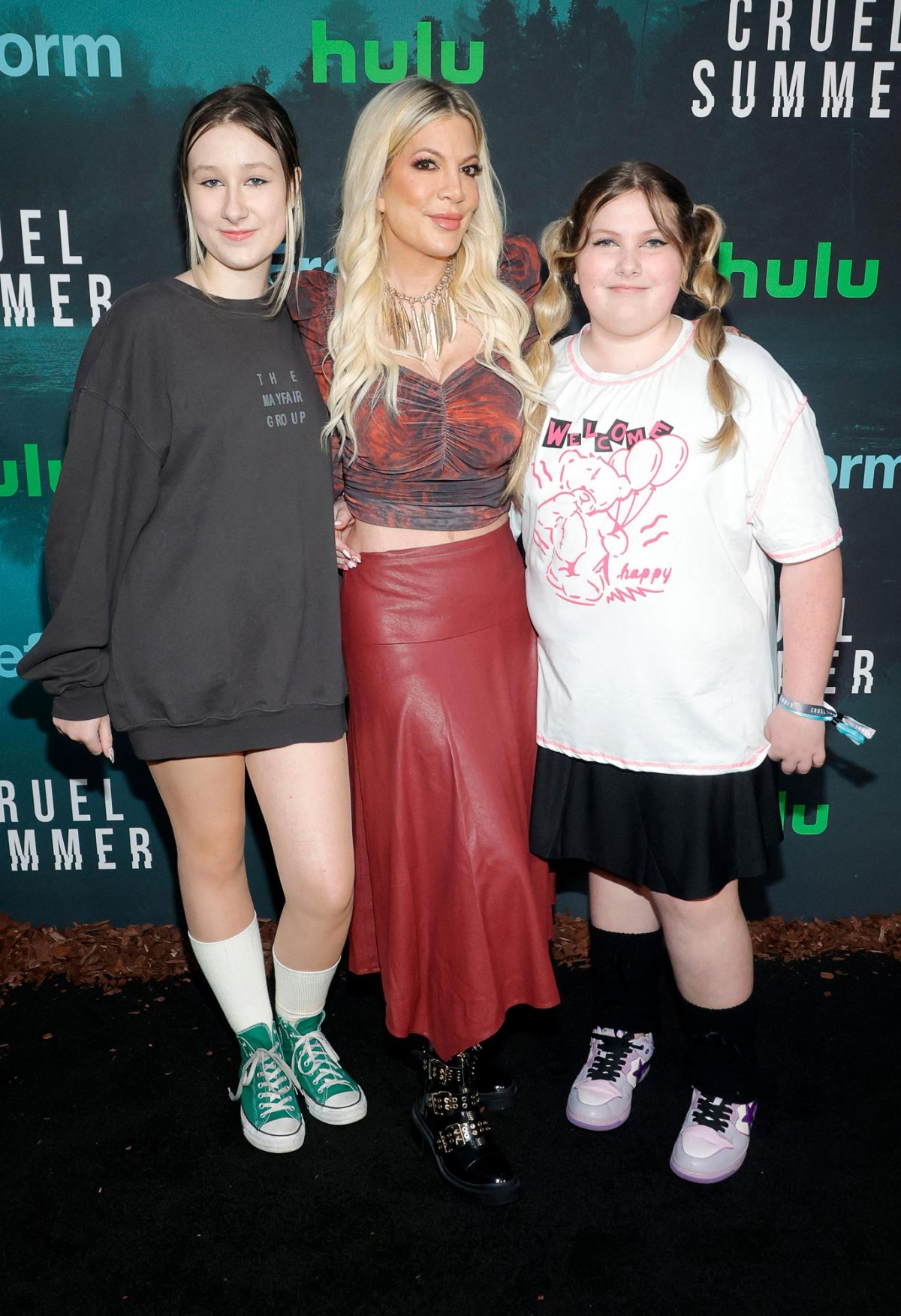 Tori Spelling Brings Daughters to 'Cruel Summer' Premiere: Pics