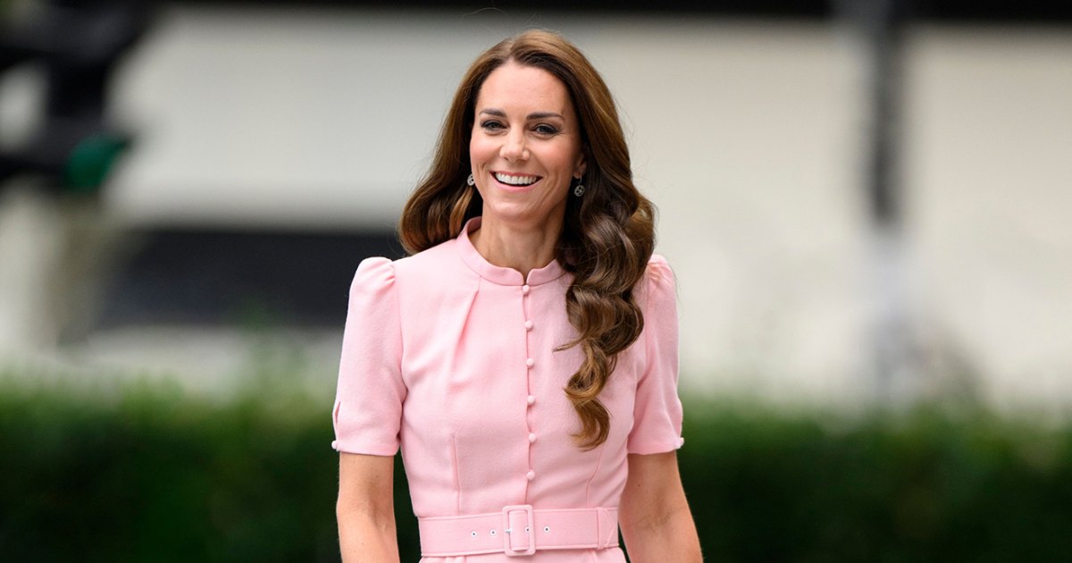 Kate Middleton Stuns in a Pink Midi Dress — Get the Look