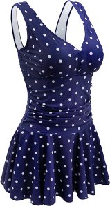 polka dot swim dress