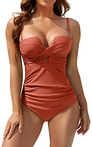  Eomenie Women's One Piece Swimsuits Tummy Control