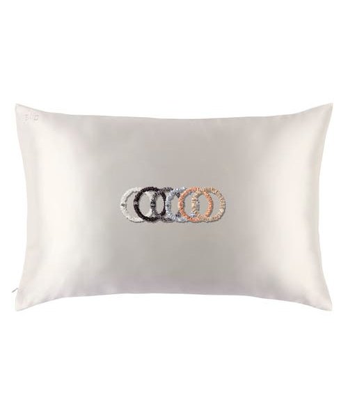slip Pure Silk Pillowcase & Skinny Scrunchie Set $128 Value in White at Nordstrom