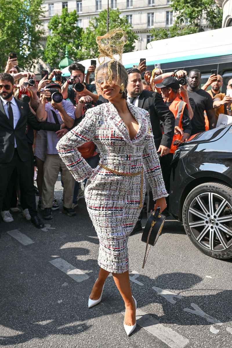 Cardi B at Haute Couture Fashion Week