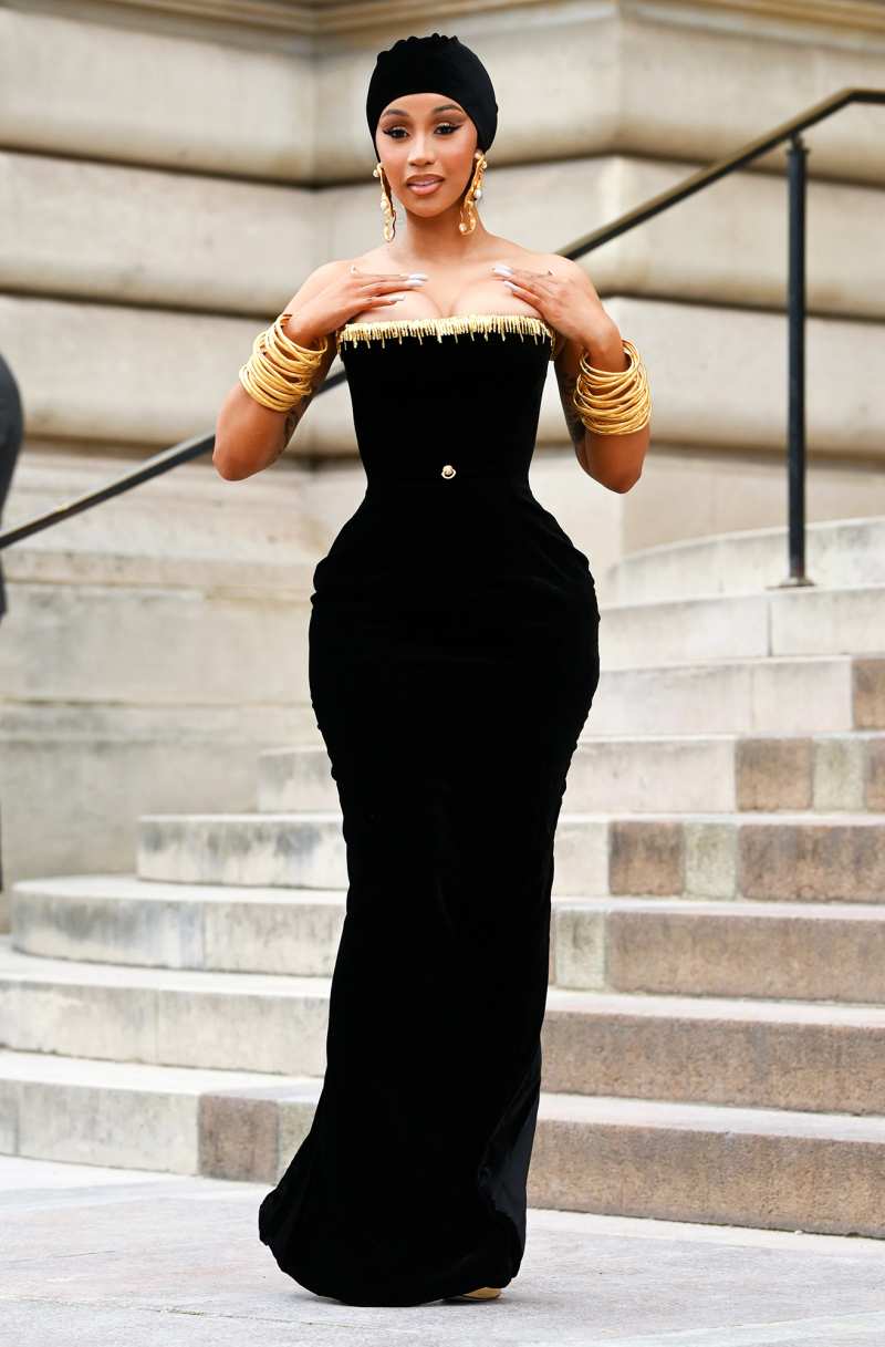 Cardi B at Haute Couture Fashion Week
