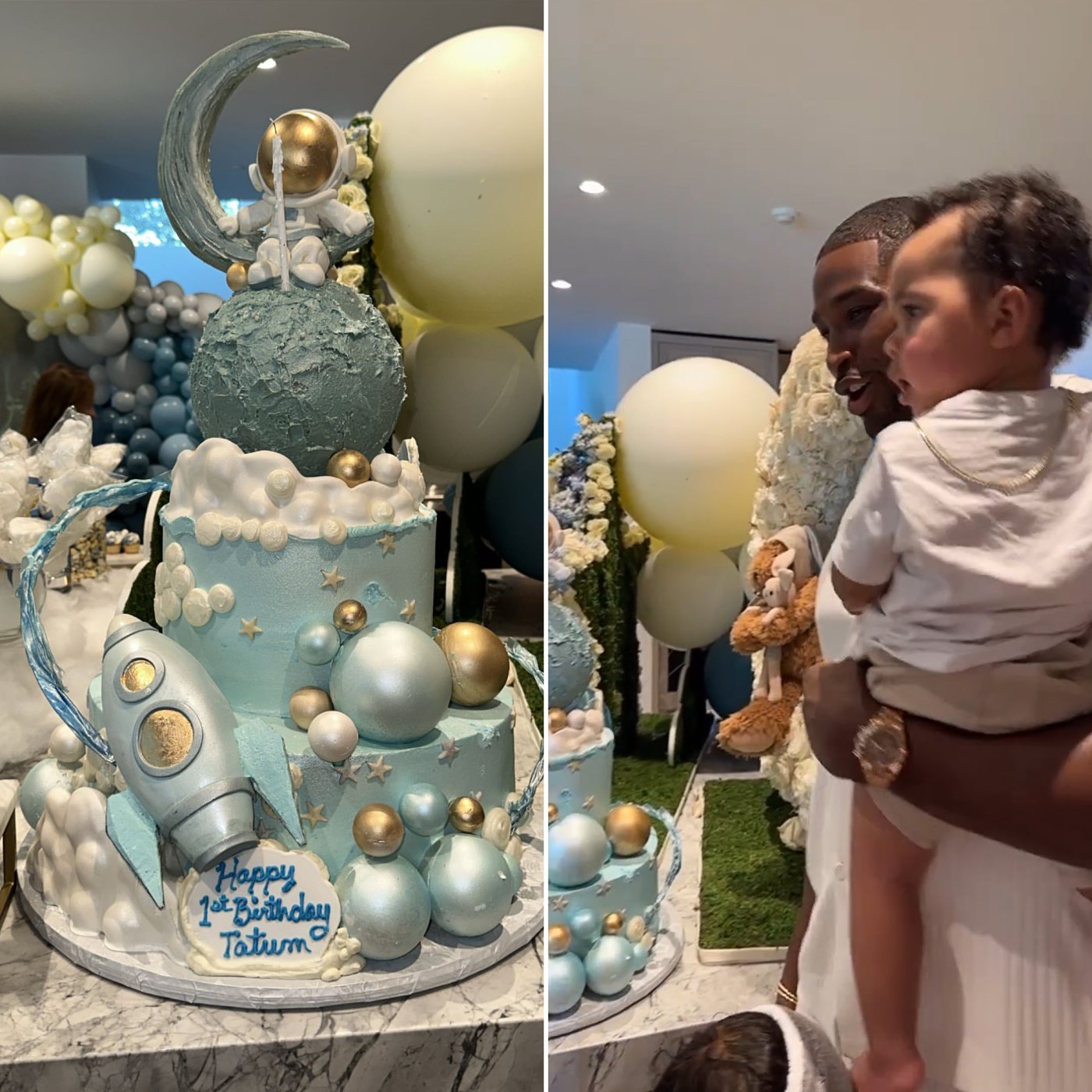 Khloe Kardashian Hosts Outer Space Birthday Party for Son Tatum: Pics ...