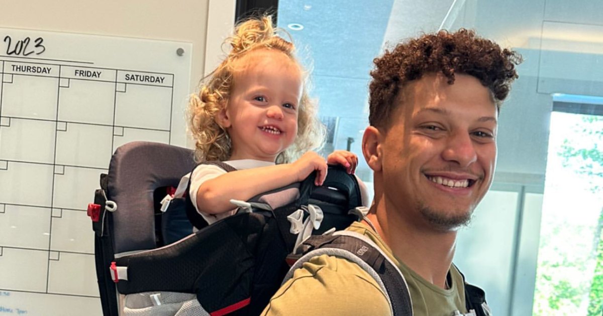 Baby Sterling Snuggles Up to Dad Patrick Mahomes in Sweet Family Photo from  Mom Brittany Matthews