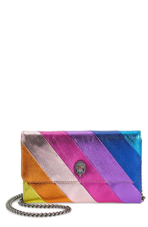 Kurt Geiger Women's Rainbow Glitter Acrylic Clutch Shoulder Bag