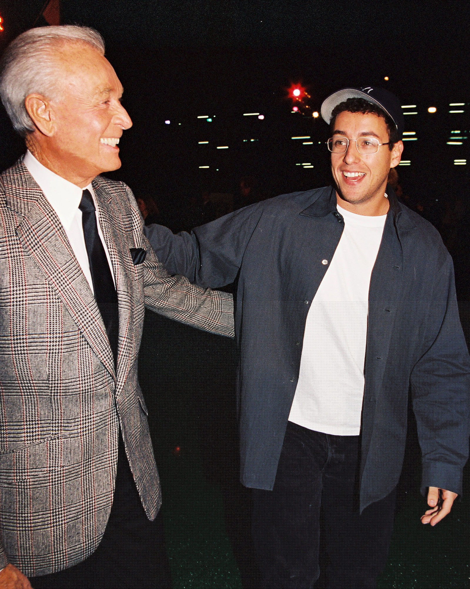 Adam Sandler Bob Barker Fight Recreate Happy Gilmore Scene